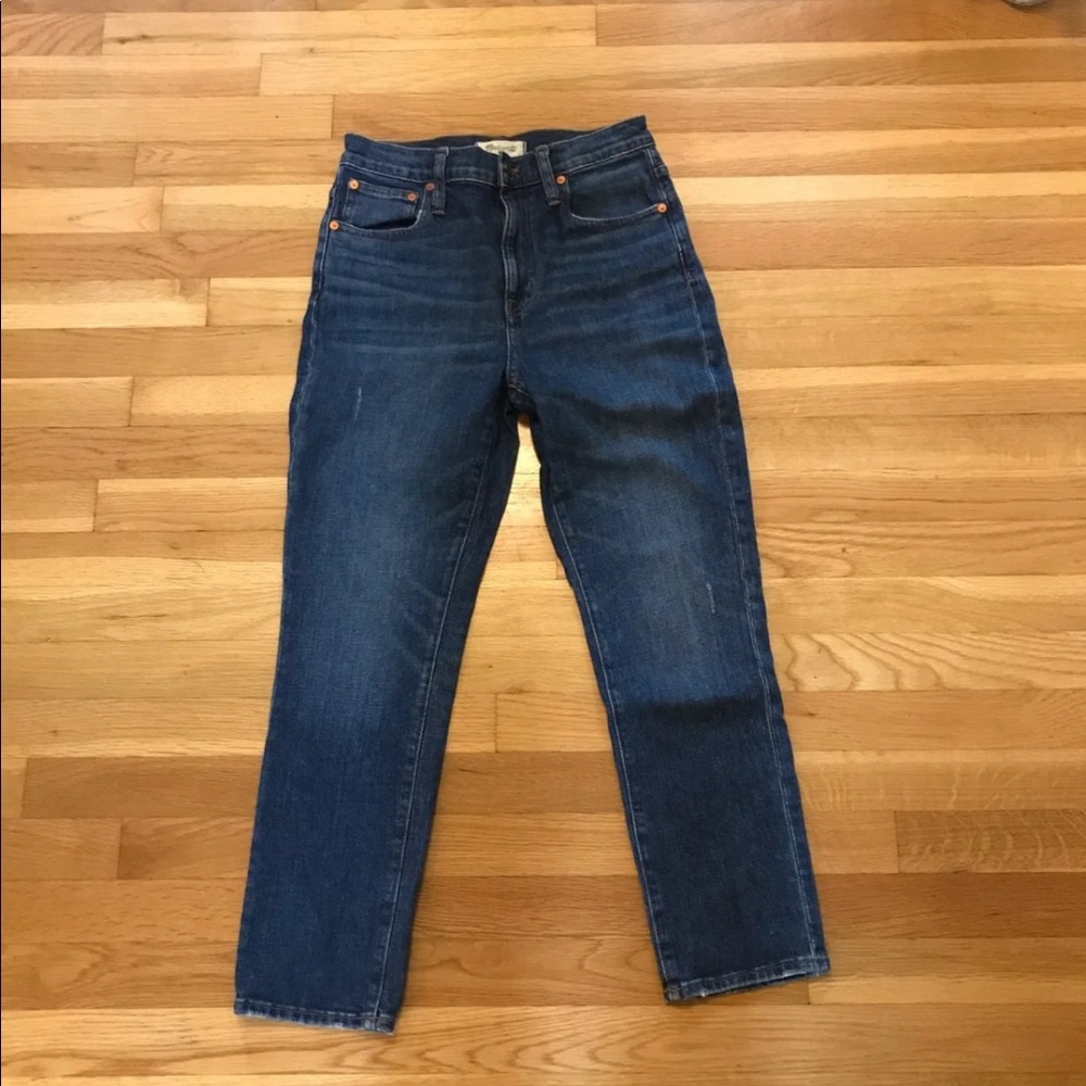 Madewell high rise slim crop jeans